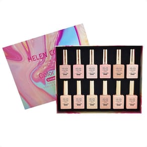 Kit Esmalte Em Gel Tons De Nude 12 Cores Helen Color