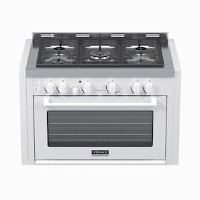 Fogao de Embutir 5 Bocas Venax Temis Branco Gas Glp