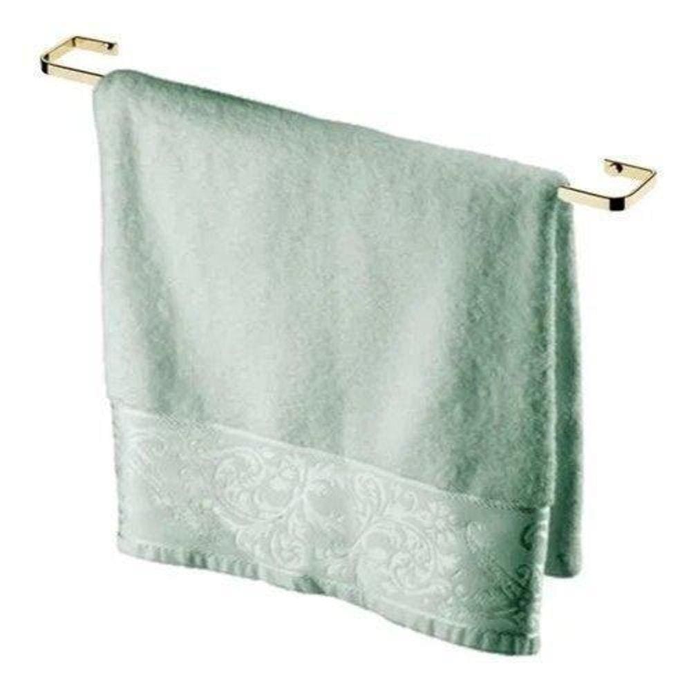 Porta Toalha Toalheiro Parede Dourado Banho 60 Cm Future