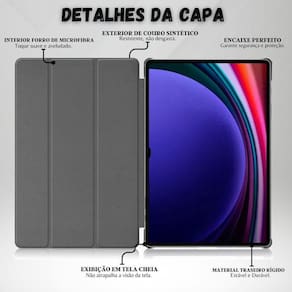 Capa Couro Premium Para Samsung Galaxy S9 11 Polegadas 2023