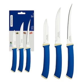Jogo De Facas Tramontina Felice 3 Peças Ref.23499/177 - Azul