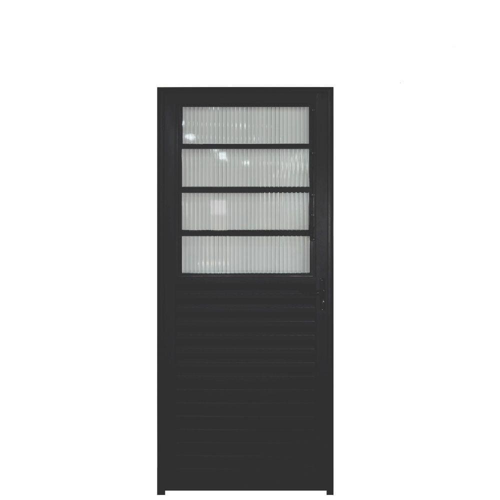 Porta Basculante Alumínio Preto 2.10 x 0.90 - Hale