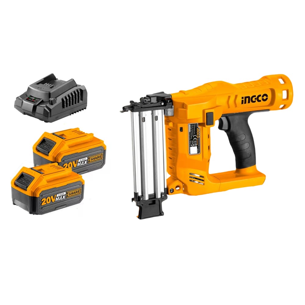 Pinador Pneumático 18ga modelo "F" C/ 2 Baterias 4.0a Bivolt 20V