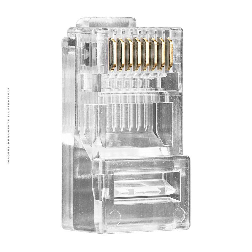 Conector Intelbras RJ-45, Conex 1000, Macho Cat6 - 4568021