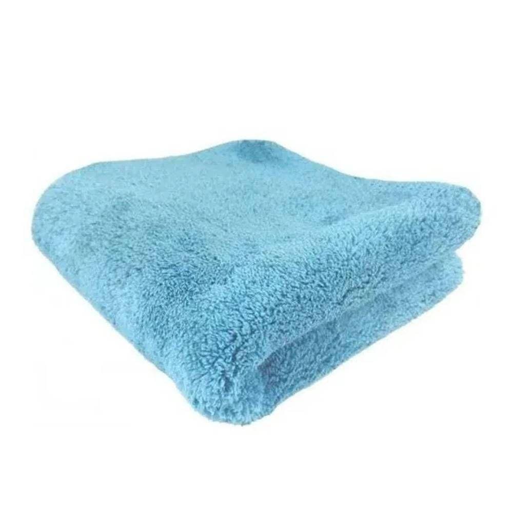 Kit Com 3 Flanela Microfibra Azul 40x60cm Premium - 3m
