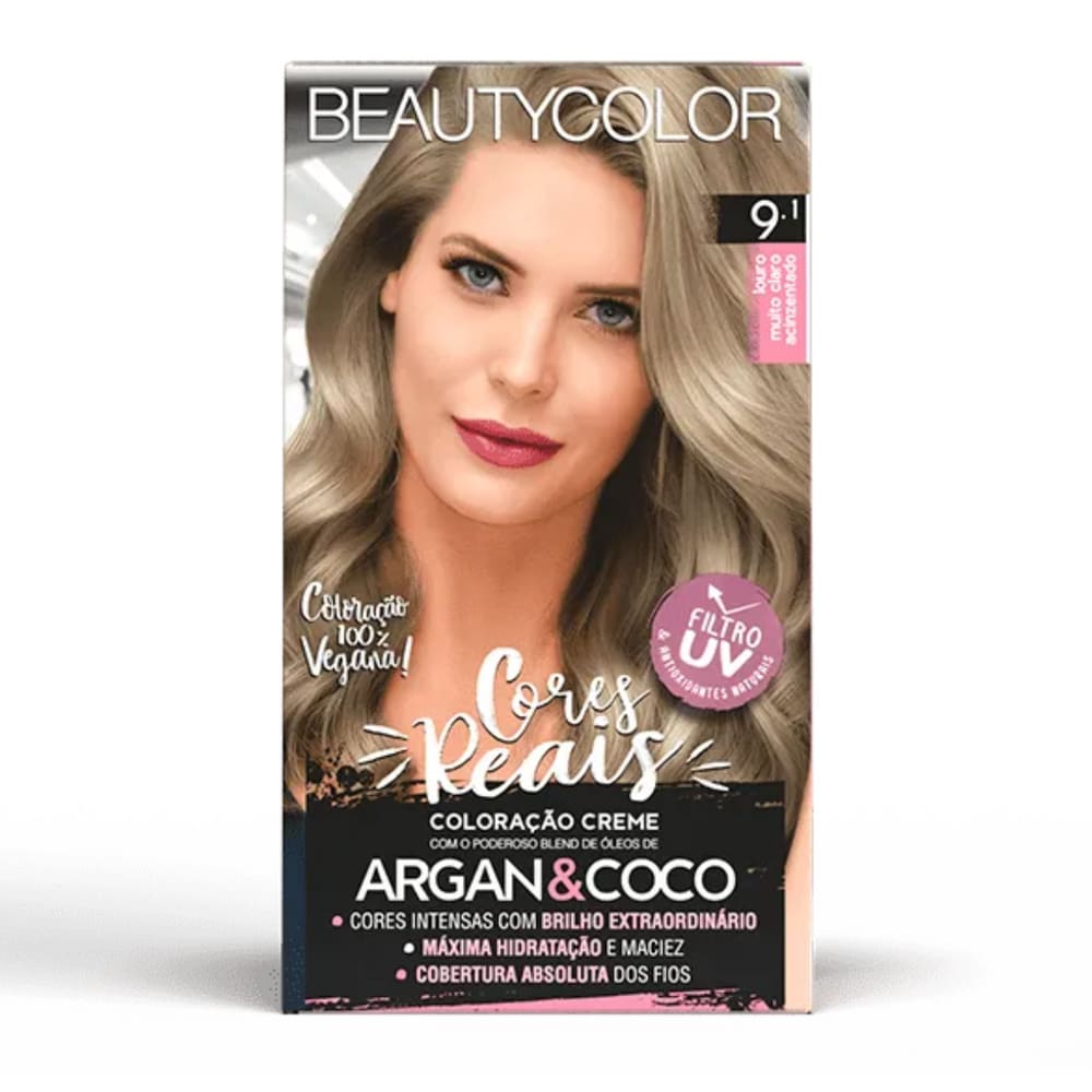 BEAUTYCOLOR KIT COLORACAO - 9.1 Louro Muito Claro
