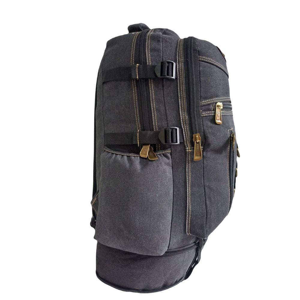 Mochila Camping Trilha Viagem 58cm Preta