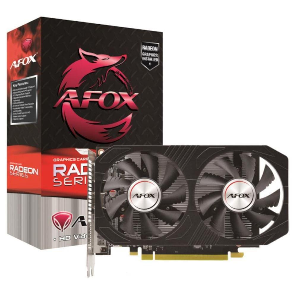 Placa de Vídeo Afox Radeon RX 560 4GB, GDDR5, 128bit - AFRX560-4096D5H4-V2