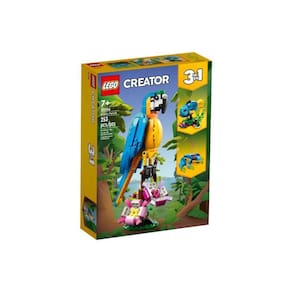 Lego Creator 3 Em 1 Papagaio Exótica 31136 Bonecos Animais