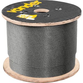 Cabo De Aço Af 1-8" Alma De Fibra 6x7 Galv C- 500m Vonder