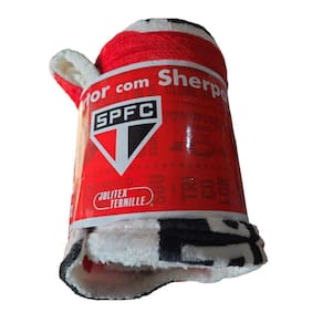 Cobertor Com Sherpa Microfibra São Paulo 2,00X1,50M Jolitex
