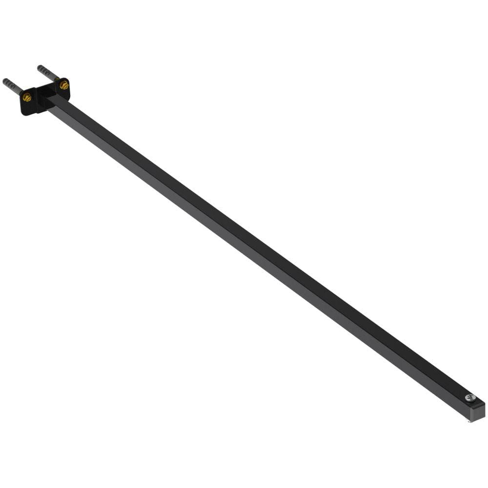 SUPORTE REFLETOR BASE RETA BRAÇO 100 CM Preto