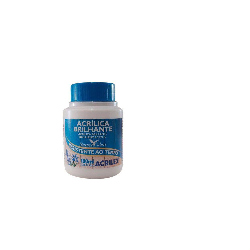 Tinta Acrílica Brilhante Branco 519 Acrilex 100Ml