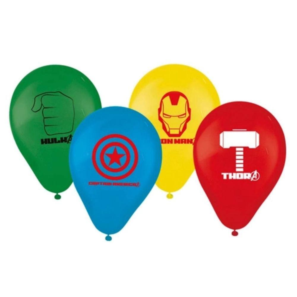 Balão Bexiga Avengers Herói Festa 9 Polegadas 25 Unidades