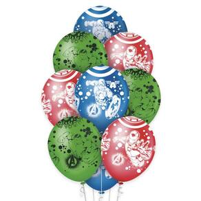 Balão Bexiga Avengers 12 Polegadas 10 Unidades