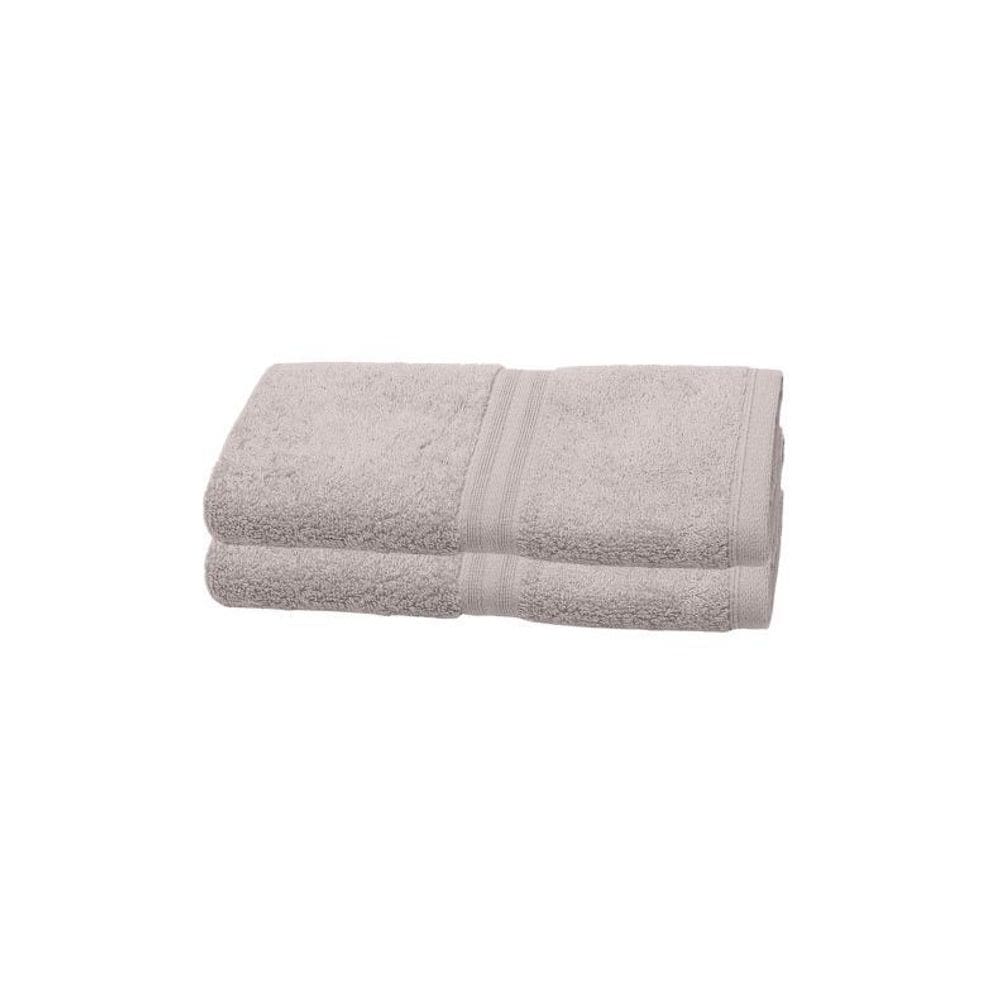 Kit 2 Toalhas De Lavabo Buettner Fio Egípcio Platine 30X50Cm