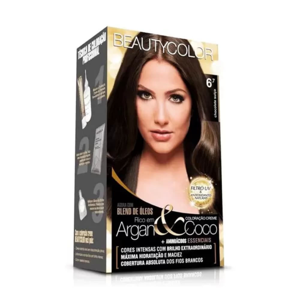 BEAUTYCOLOR KIT COLORACAO - 6.7 Chocolate Suiço