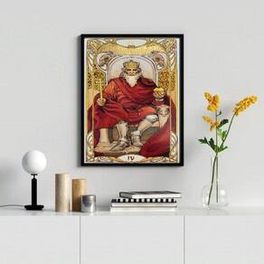 Quadro Decorativo O Imperador 24X18Cm - Com Vidro