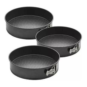 Kit 3 Formas Antiaderente Fundo Removível Bolo Torta