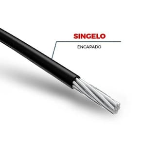 Cabo Nax 16 mm Singelo Preto - Resistente a Abrasão