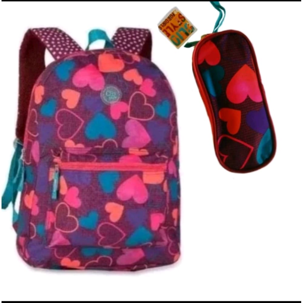 Mochila juvenil lovers com alça em Poá