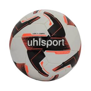 Bola Campo Uhlsport Liga 11 Preto/Branco/Salmão