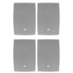 Kit 4 Caixas de Som Acústica JBL C621B Passiva Branca - 200 Watts RMS