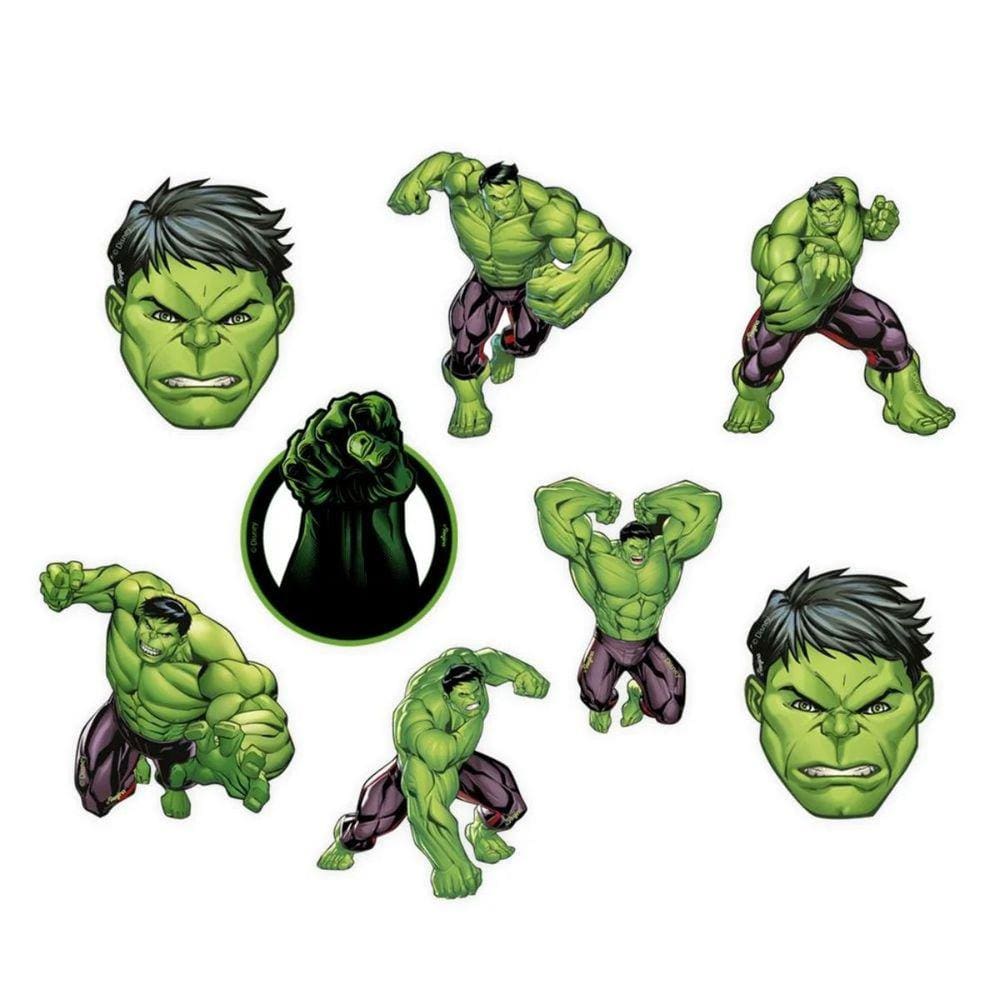 Picks Para Doces Hulk Com 8 Unidades