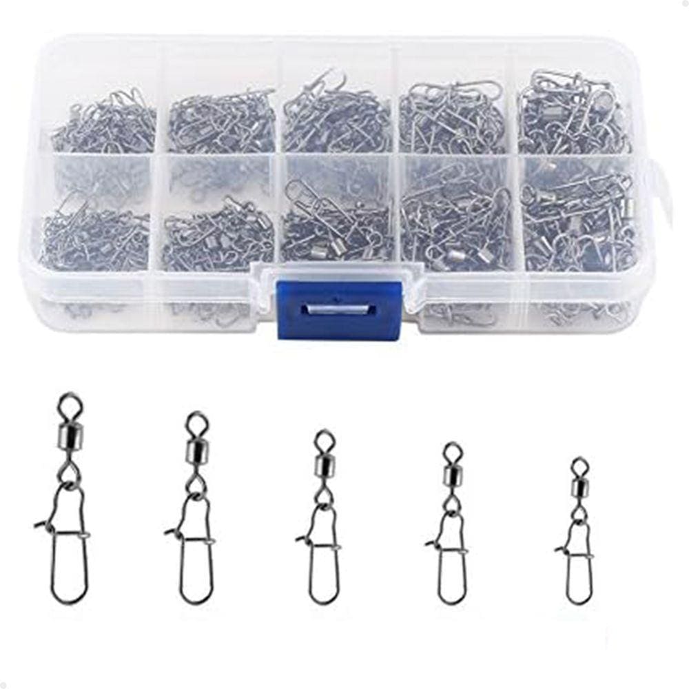 Kit 210 Snap Girador Lorben Pesca Engate Rápido com Estojo de Armazenamento