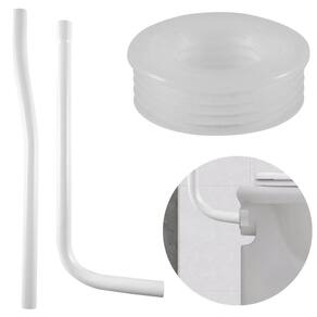 Tubo Descida Sobrepor Caixa Descarga Elevada 1,50M Branco +