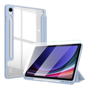 Capa Silicone + Película Tab Samsung S9 FE 10.9 X510 - Azul Céu