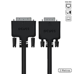 Cabo PCYes DVI-I 24+5 para VGA 15 Pinos Macho 2 Metros - PDVM15-2 (29331)