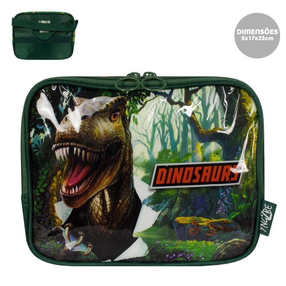 Lancheira Escolar Dinossauro Verde La38493Yn Luxcel
