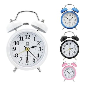 Relógio Despertador Metal Antigo Retro Sino Super Alto 12cm