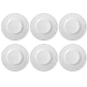 Kit 24 Pratos Opaline Menu Sobremesa Redondo Duralex Vidro