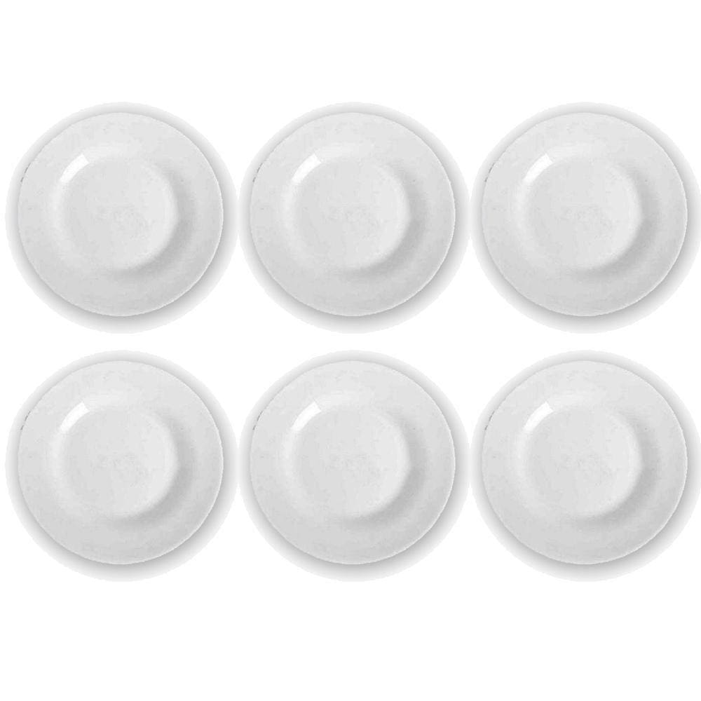 Kit 24 Pratos Opaline Menu Sobremesa Redondo Duralex Vidro