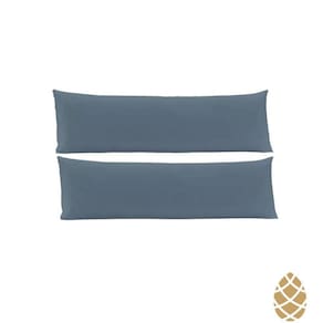 Kit 2 Fronhas Toque Acetinado 40X130 Altenburg Azul Dimensão