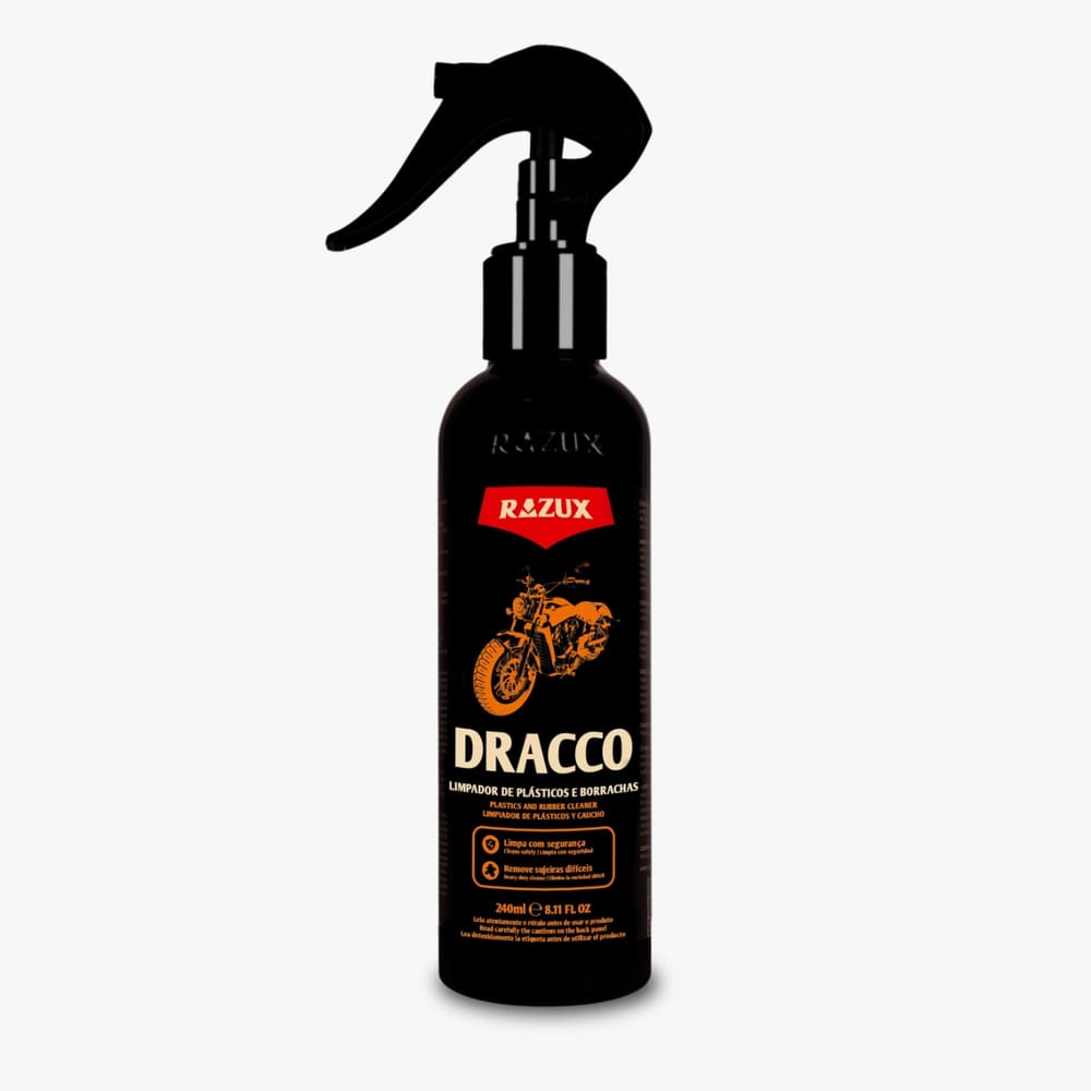 Limpador De Plásticos Borrachas p/ Motos Dracco 240ml Razux