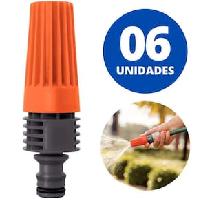 Esguicho Engate Rápido Jato Regulável Tramontina Kit 06 Un