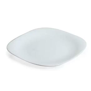 Kit 12 Prato Raso Opaline Plaza Duralex Vidro 27Cm Branco