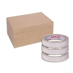 Fita Adesiva Fina Dupla Face Transparente 18X30 Kit 30