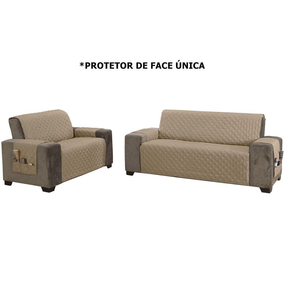 Kit Capa Protetora Sofá 2 E 3 Lugares Classic Face Única