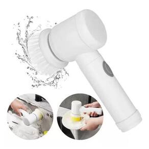 Escova Elétrica Portátil | Limpeza Eficiente | Branco