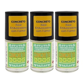 Kit Esmalte Unha Top Beauty Sos Unhas Concreto 7 Ml 3