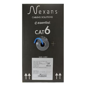 Cabo Utp Rede Cat6 Azul 4 Pares Nexans Caixa 305 Mt Cm Cobre