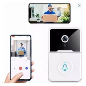 Campainha Interfone Câmera HD WI-FI Recarregável