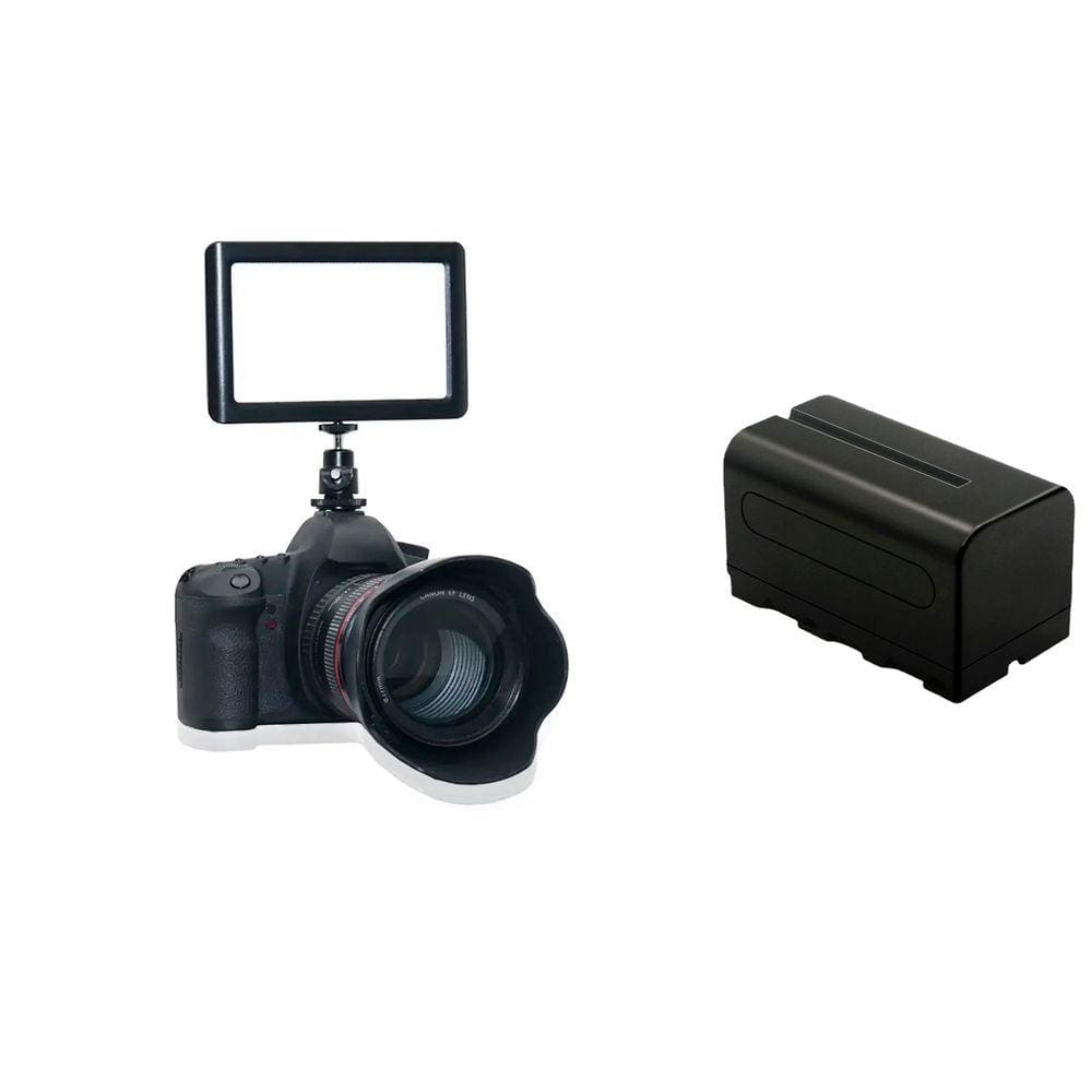 Iluminador De Led Com Temp. De Cor Variável + Bateria