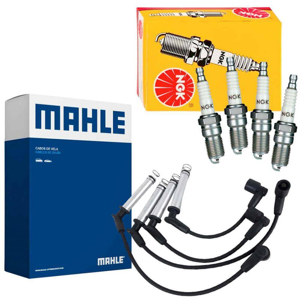 Kit Cabo Mahle e Vela NGK Novo Palio Fire EVO 1.4 8V Flex