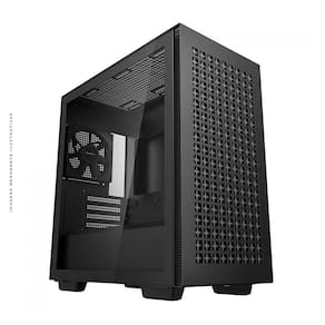 Gabinete Gamer DeepCool CH370, Mini Tower, Vidro Temperado, Black, Sem Fonte, Com 1 Fan - R-CH370-BKNAM1-G-1