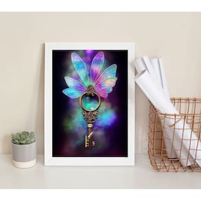 Quadro Decorativo Chave Mágica - Arquétipo 45X34Cm